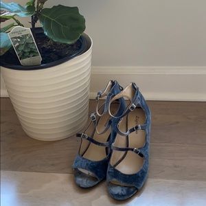 Two pairs of velvet heels!!!